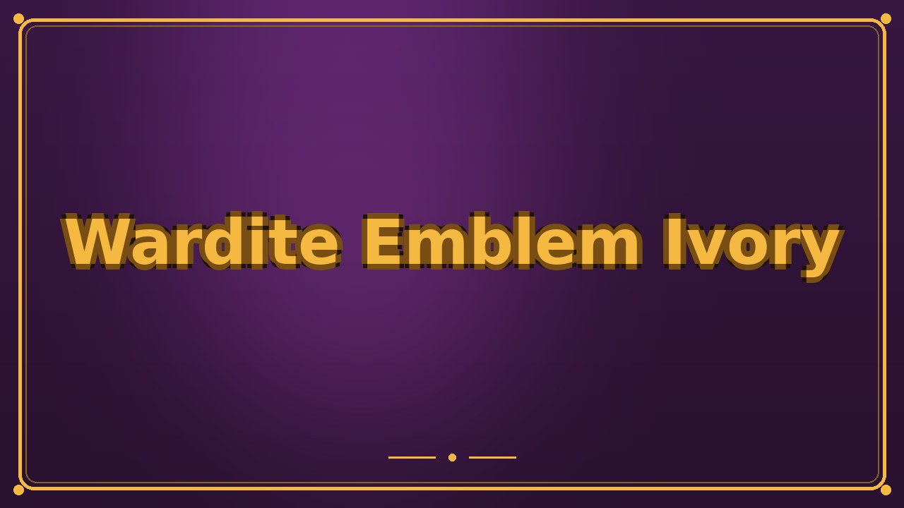 Wardite Emblem Ivory