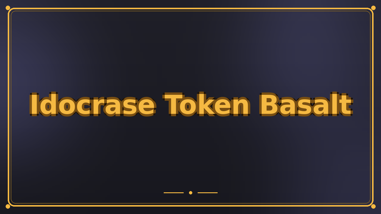 Idocrase Token Basalt