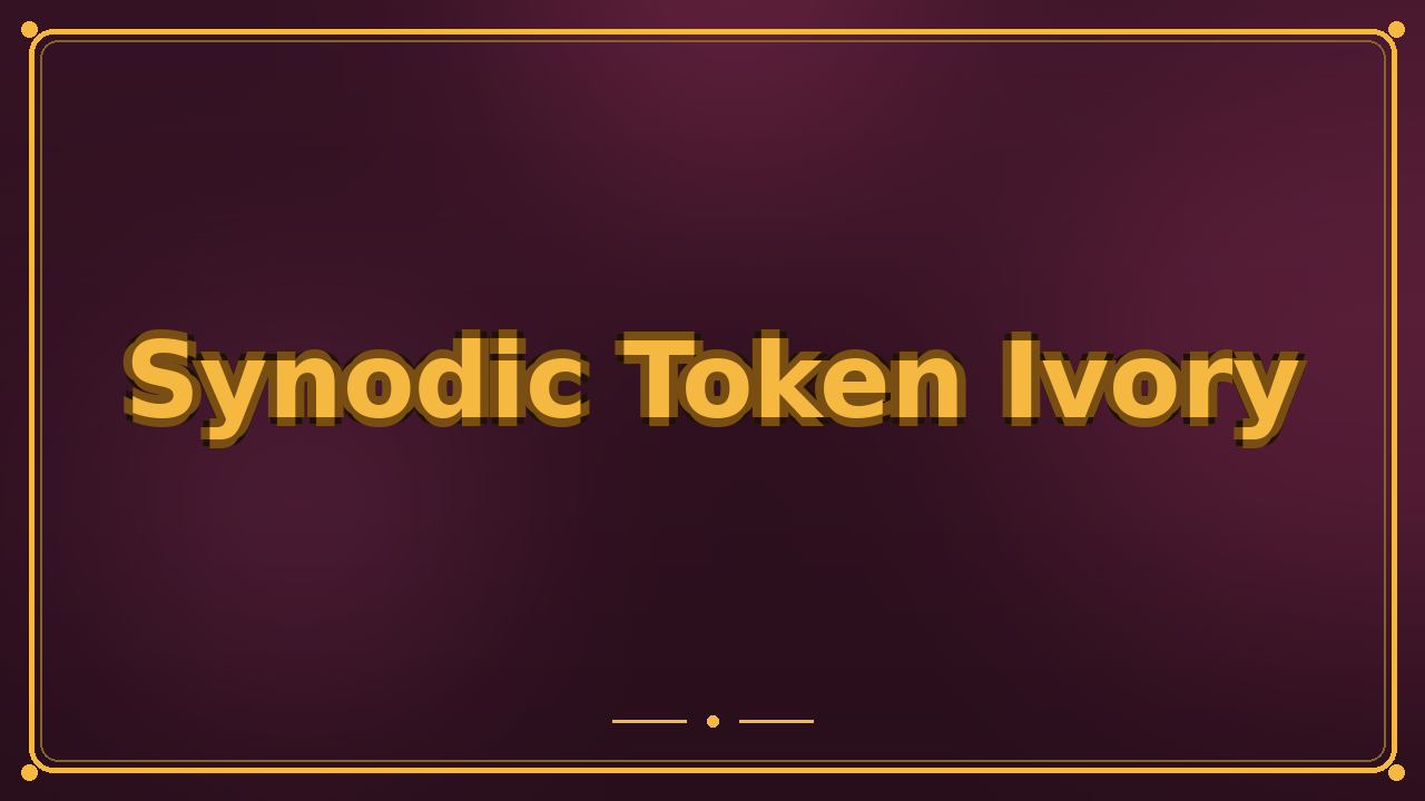 Synodic Token Ivory