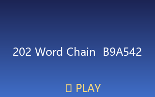 Word Chain B9A542