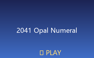 Opal numeral