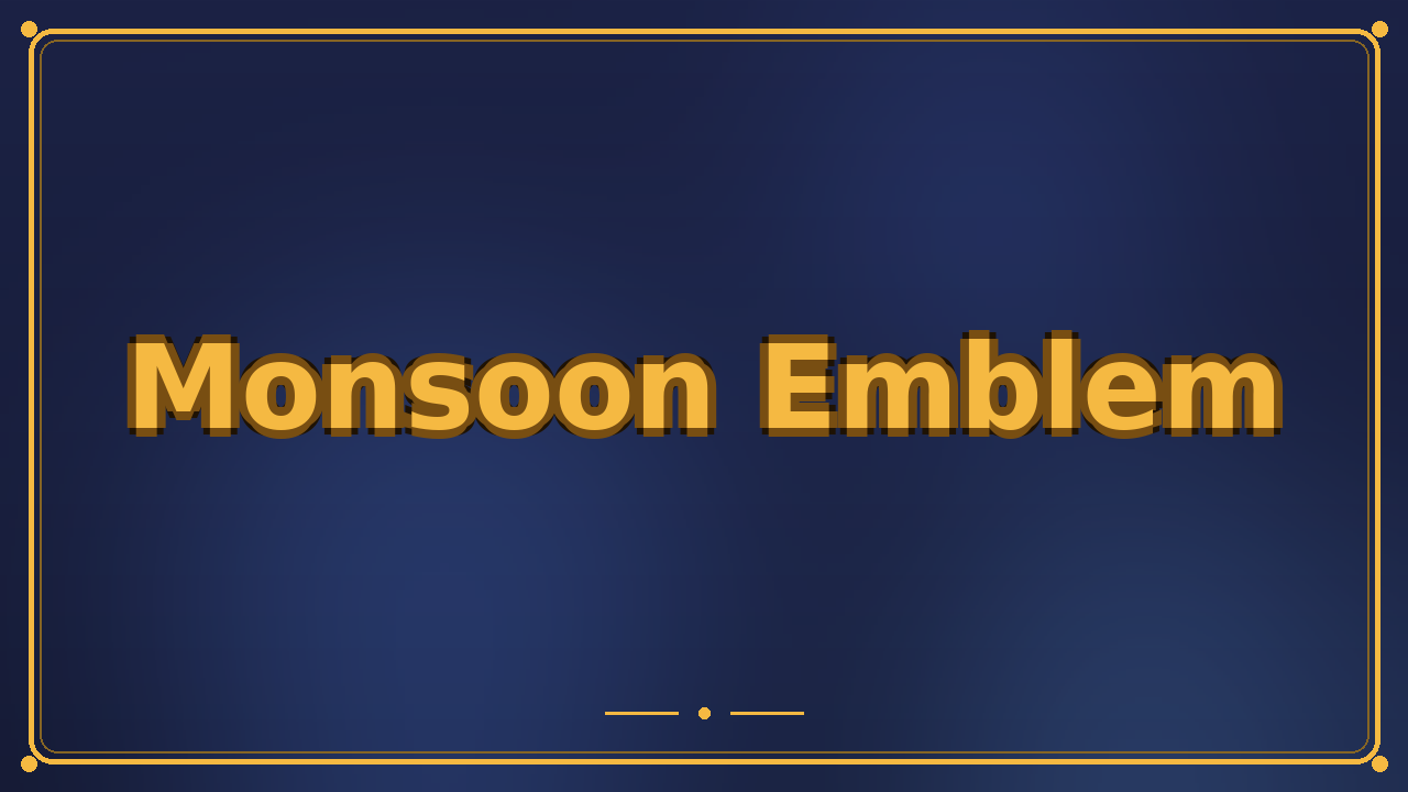 Monsoon Emblem