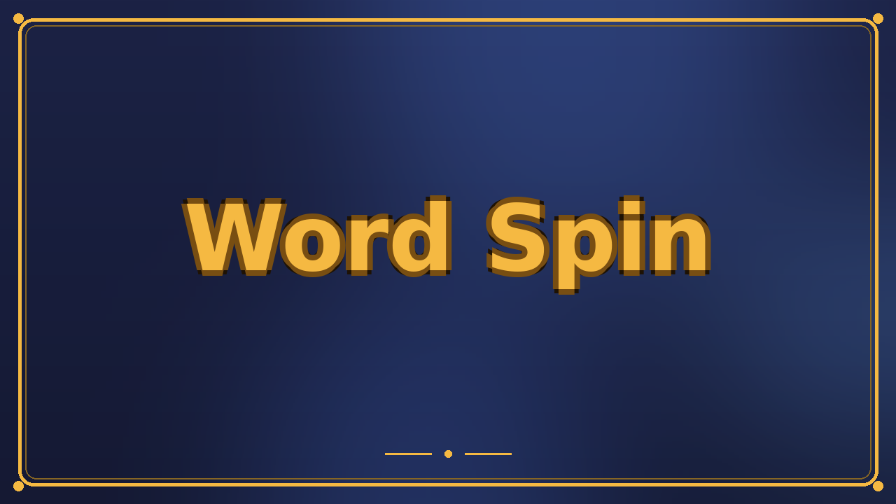 Word Spin