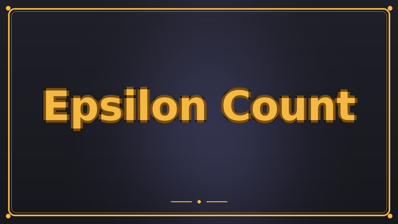 Epsilon Count